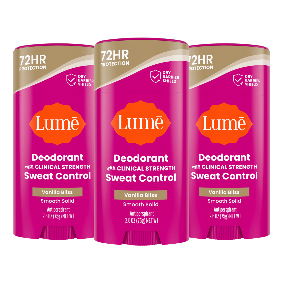 Vanilla Bliss | Sweat Control Solid Deodorant 3-Pack