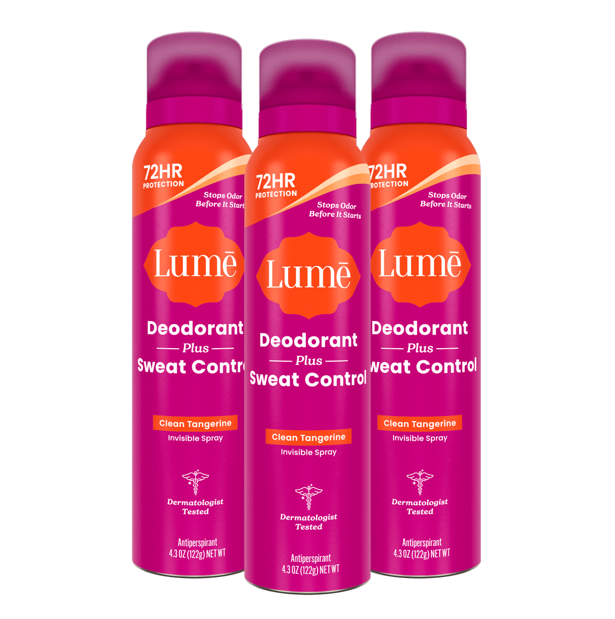 Clean Tangerine | Sweat Control Spray Deodorant 3-Pack