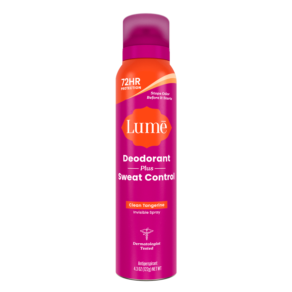 Can of Lume Deodorant Spray plus Sweat Control